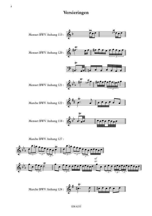 Notenbüchlein Für A.M. Bach